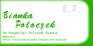 bianka poloczek business card